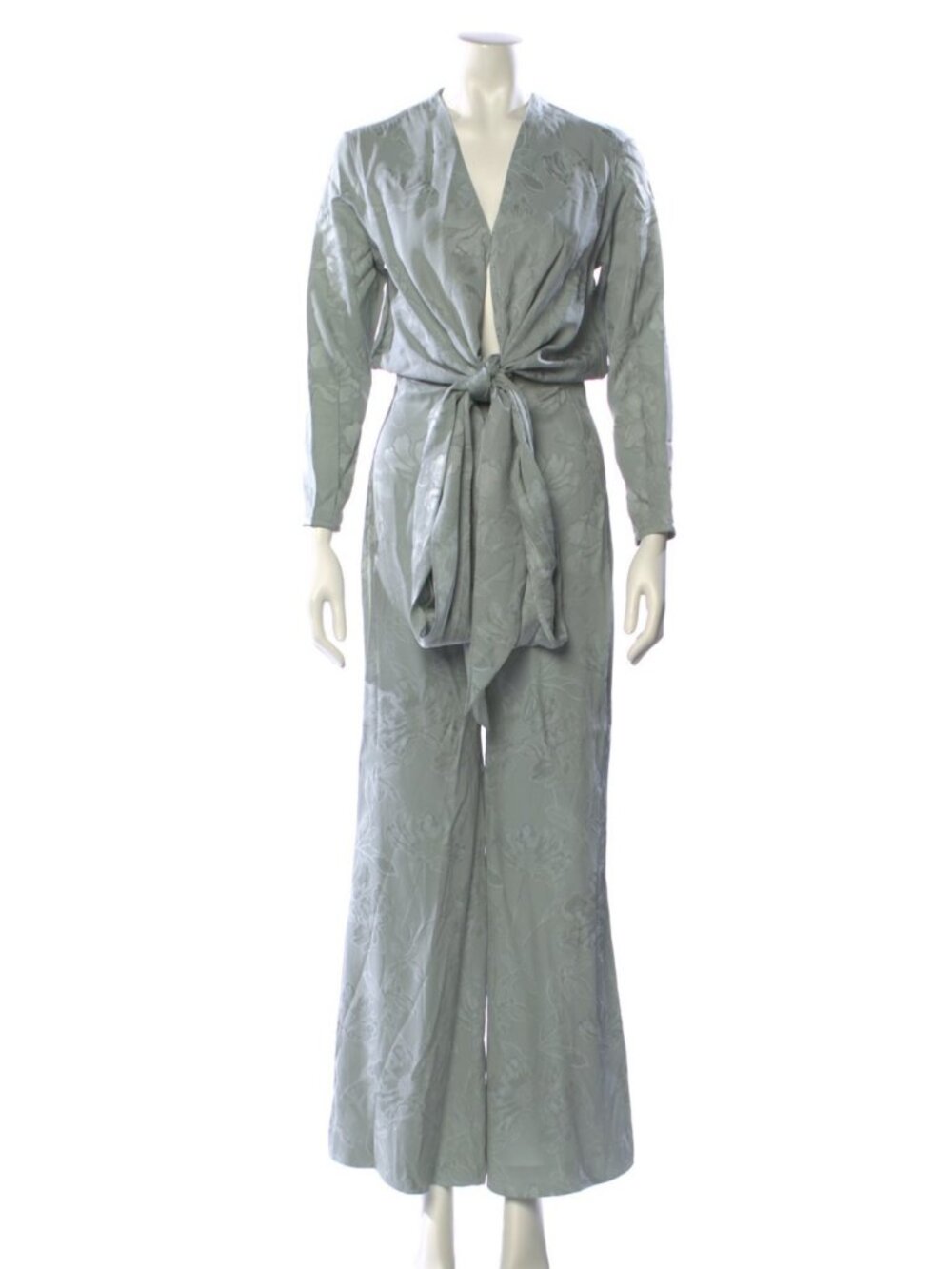 Silvia Tcherassi Ramaya Jumpsuit in Silver Sage Floral